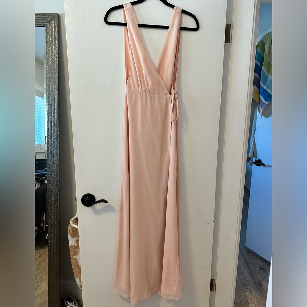 Blush bridesmaids or prom dress